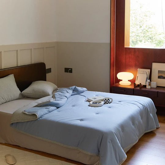 Unisex Steppdecke Wendbar mit Punktsteppung Komfortabel Ganzjährig 6