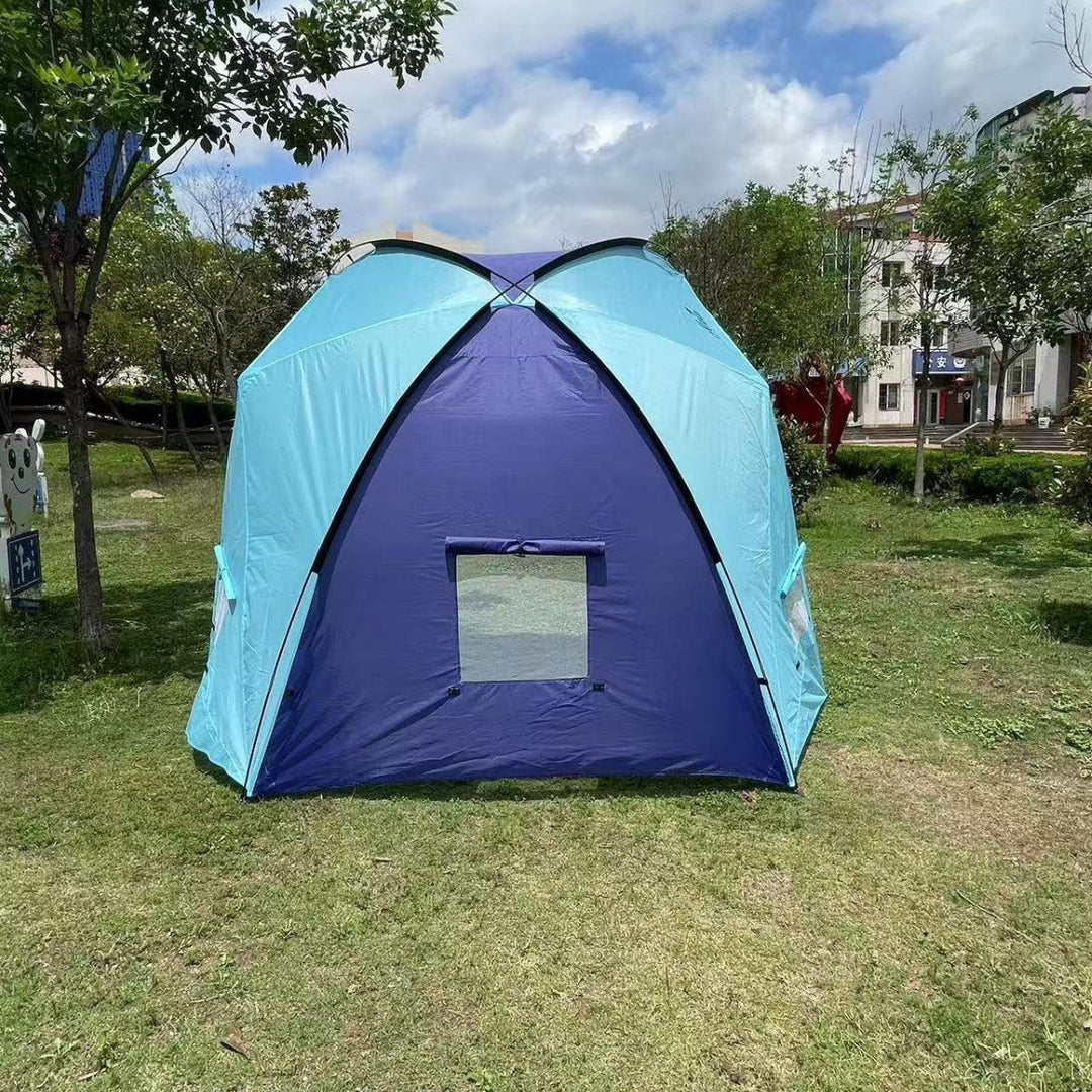 Unisex Strandpavillon mit integrierten Fenstern und wetterfestem Design 3