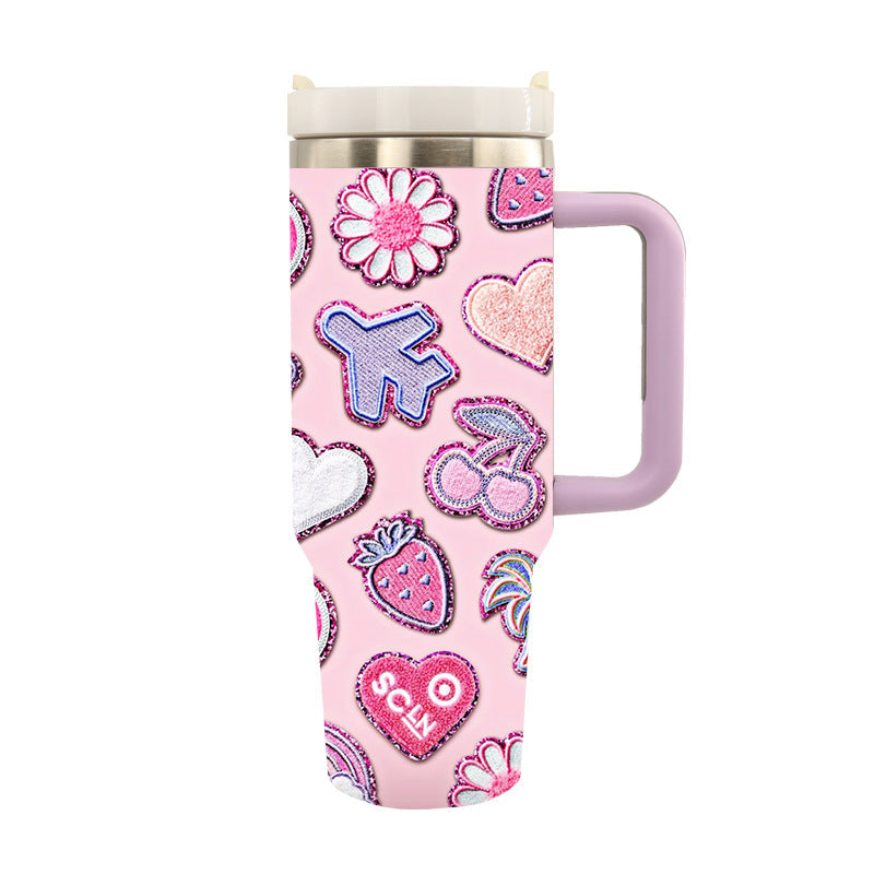 Unisex Thermo Trinkbecher mit Künstlerischem Design für Heiße und Kalte Getränke 12