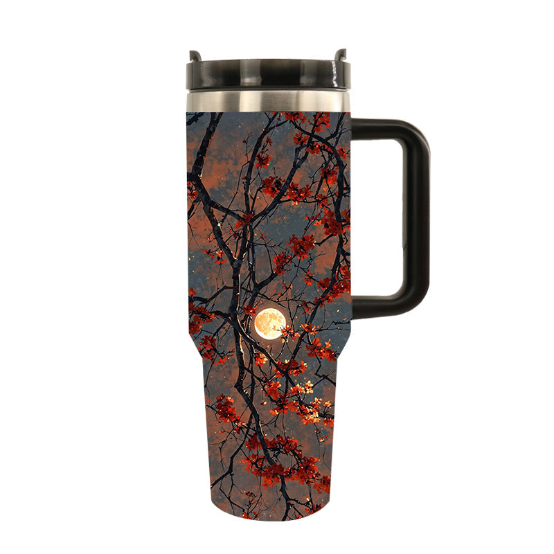 Unisex Thermo Trinkbecher mit Künstlerischem Design für Heiße und Kalte Getränke 14