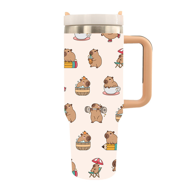 Unisex Thermo Trinkbecher mit Künstlerischem Design für Heiße und Kalte Getränke 16