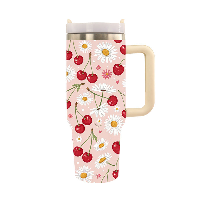 Unisex Thermo Trinkbecher mit Künstlerischem Design für Heiße und Kalte Getränke 18