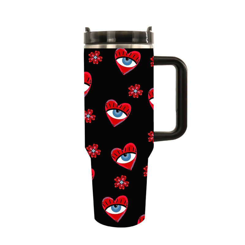 Unisex Thermo Trinkbecher mit Künstlerischem Design für Heiße und Kalte Getränke 19