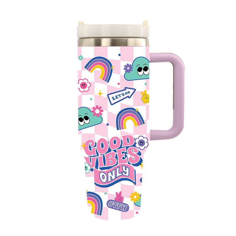 Unisex Thermo Trinkbecher mit Künstlerischem Design für Heiße und Kalte Getränke 20