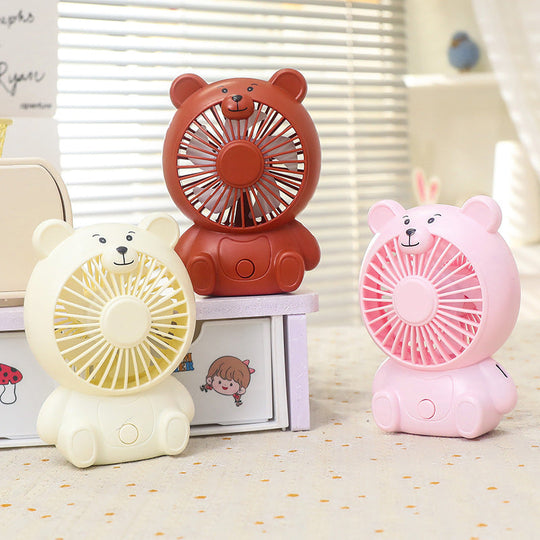 Unisex Tischventilator Tragbar Bärenform USB-Anschluss 1