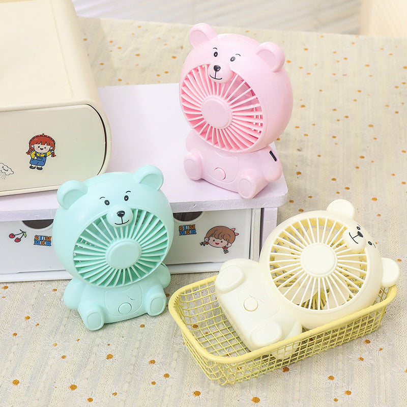 Unisex Tischventilator Tragbar Bärenform USB-Anschluss 2