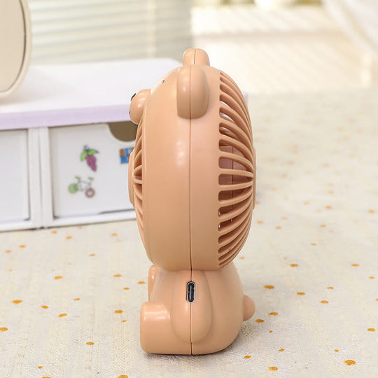 Unisex Tischventilator Tragbar Bärenform USB-Anschluss 5