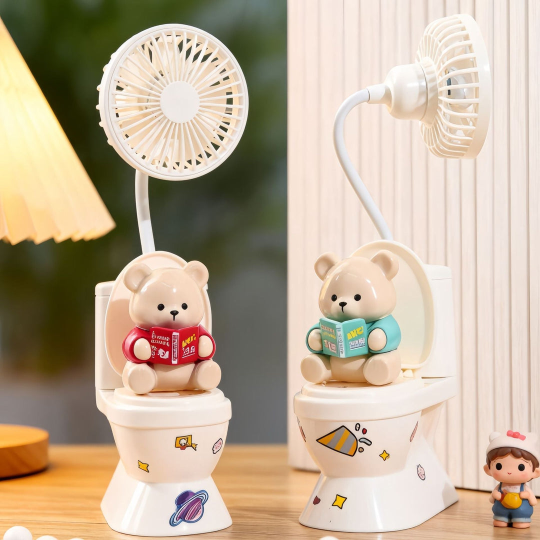 Unisex Tischventilator mit kreativem Bärenmotiv 3
