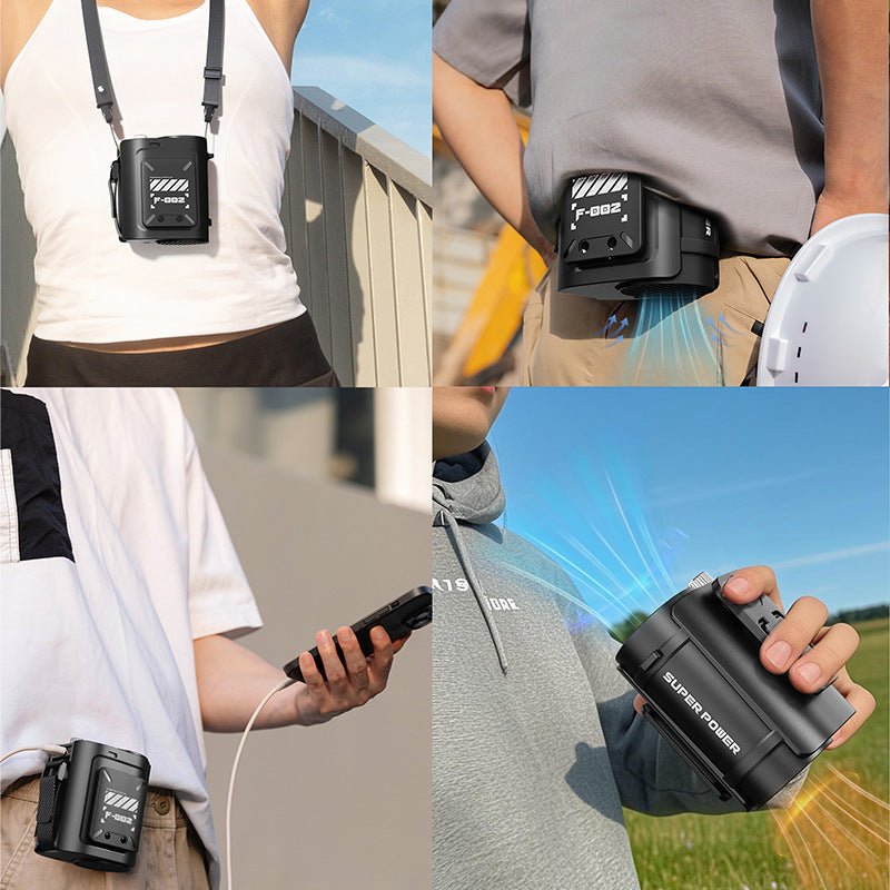 Unisex Tragbarer Ventilator Kompakt Mit Einstellbarem Luftstrom 1