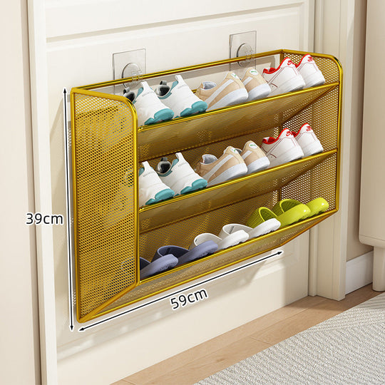Unisex Tür-Schuhregal Organizer mit belüftetem, abgewinkeltem Design 14