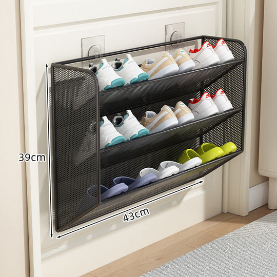 Unisex Tür-Schuhregal Organizer mit belüftetem, abgewinkeltem Design 15