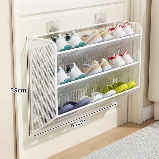 Unisex Tür-Schuhregal Organizer mit belüftetem, abgewinkeltem Design 7