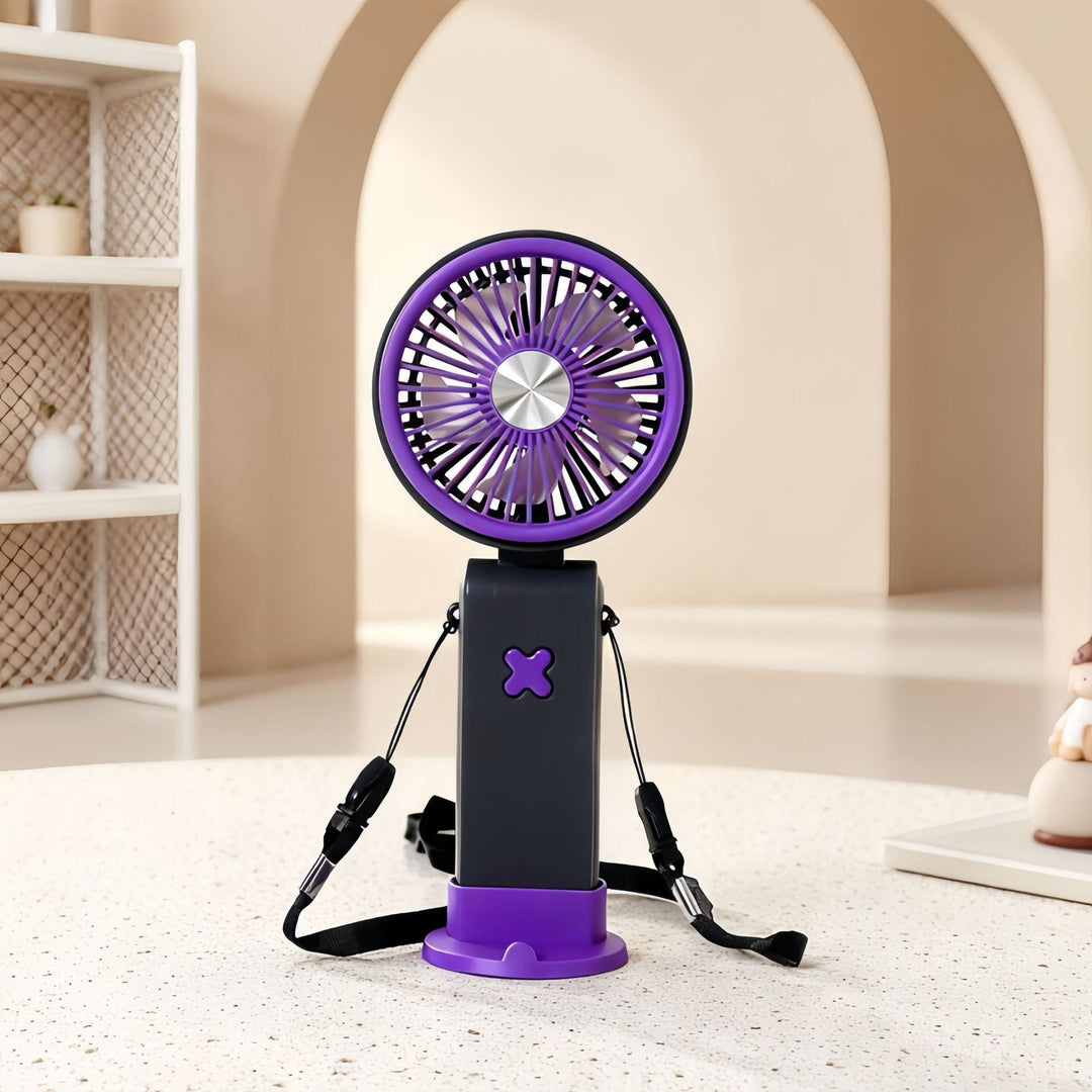 Unisex USB-Tischventilator Kompakt Tragbar mit Verstellbarem Neigekopf 4