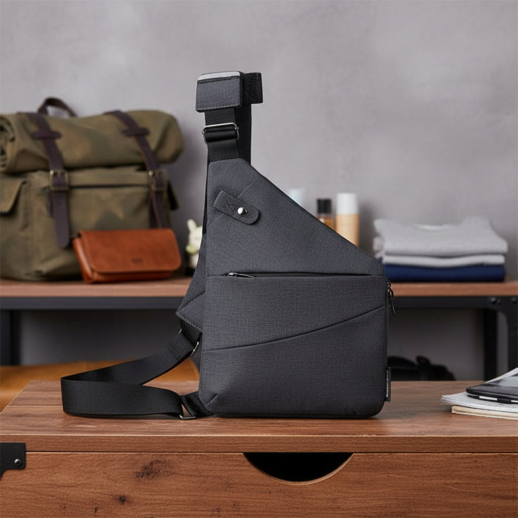 Unisex Umhängetasche Minimalistisch für Reisen 14