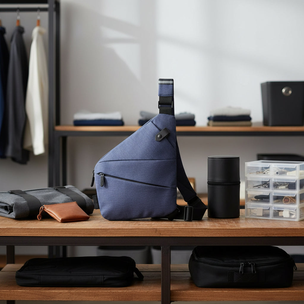 Unisex Umhängetasche Minimalistisch für Reisen 7