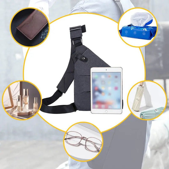 Unisex Umhängetasche für sicheres Reisen mit Anti-Diebstahl-System und RFID-Schutz 4