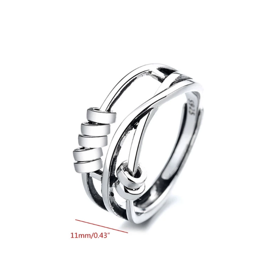 Unisex Verstellbarer Ring für Stressbewältigung 3