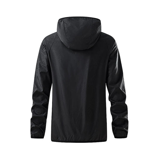 Unisex Wanderjacke mit Kapuze, wasserabweisend und UV-Schutz 1