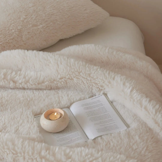Unisex Wohndecke Kuschelig in Kunstfelloptik für Sofa und Schlafzimmer 4
