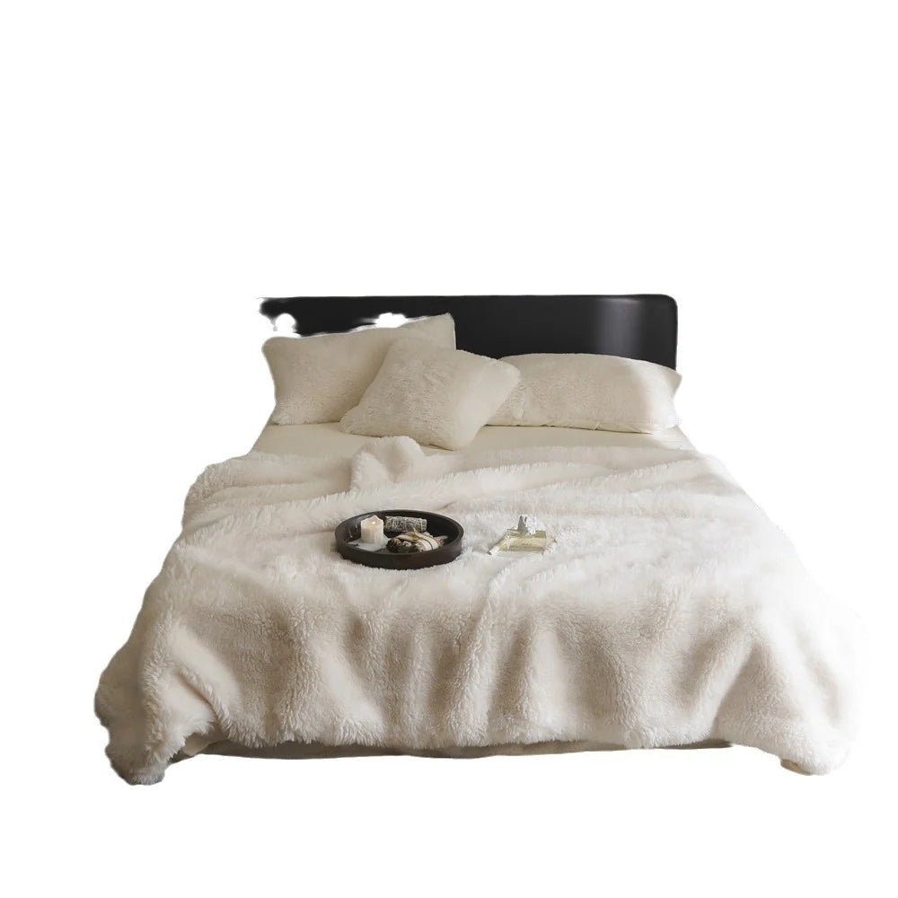 Unisex Wohndecke Kuschelig in Kunstfelloptik für Sofa und Schlafzimmer 5