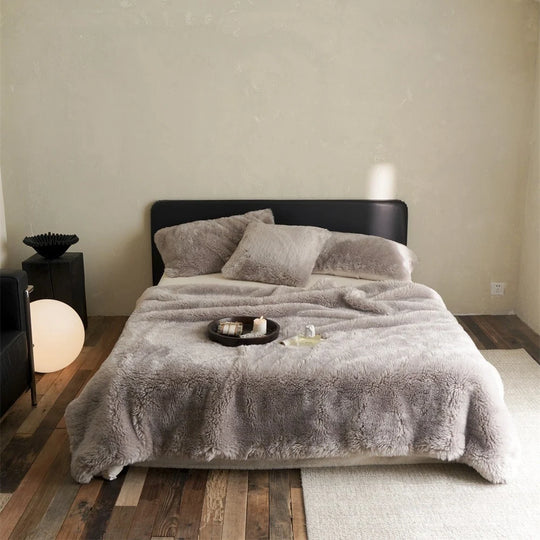 Unisex Wohndecke Kuschelig in Kunstfelloptik für Sofa und Schlafzimmer 9
