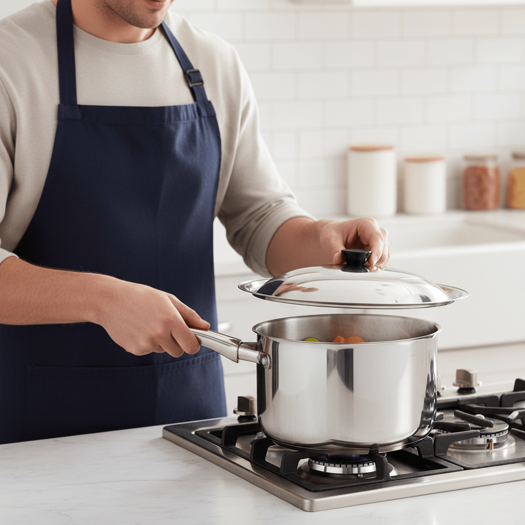 Universeller Deckel für Woks und Pfannen 3