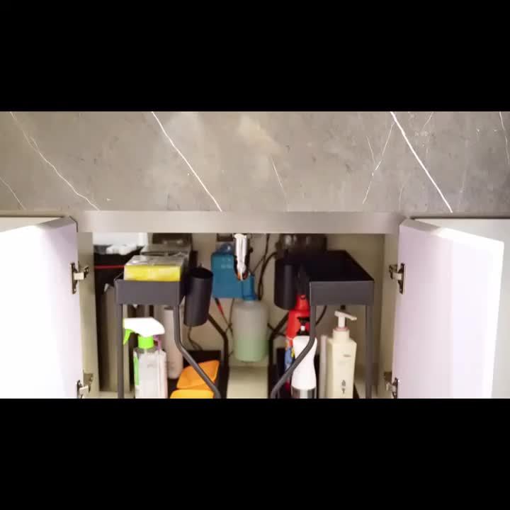 Untertisch-Organizer mit Ausziehbarer Schublade für Küche und Badezimmer 8
