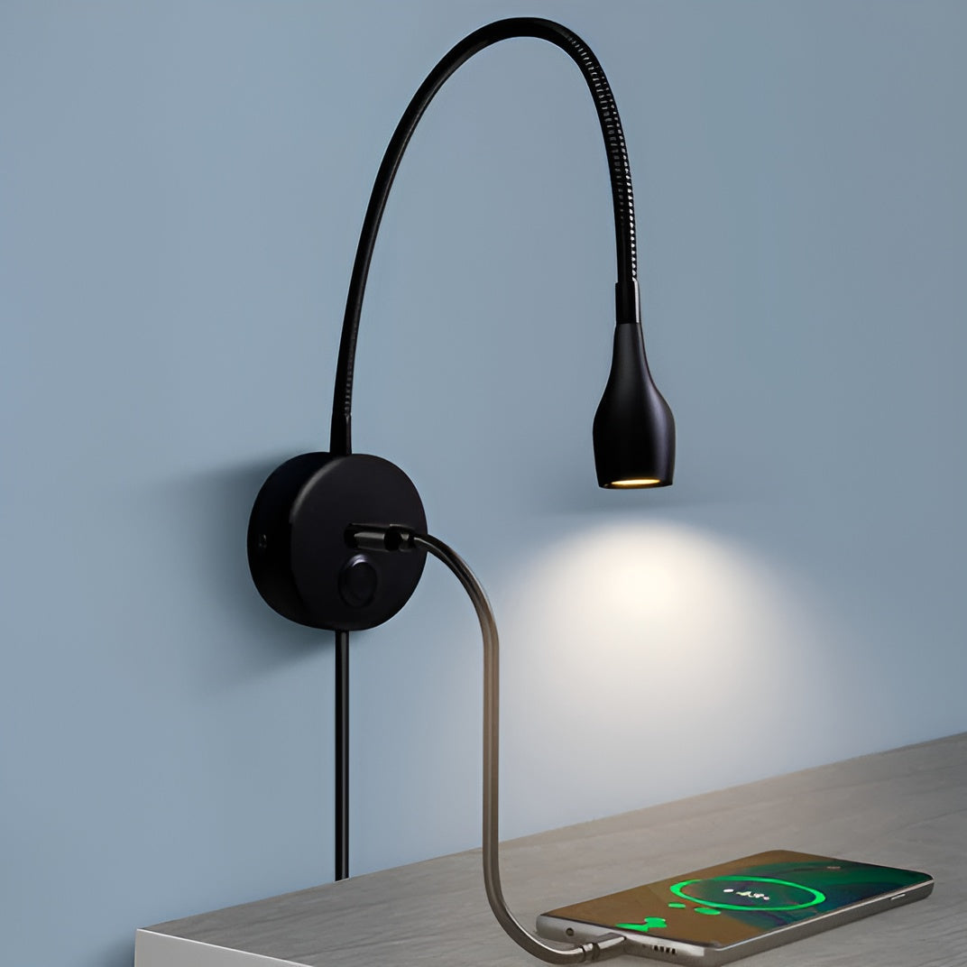 Verstellbare Leselampe mit USB-Ladeanschluss 2