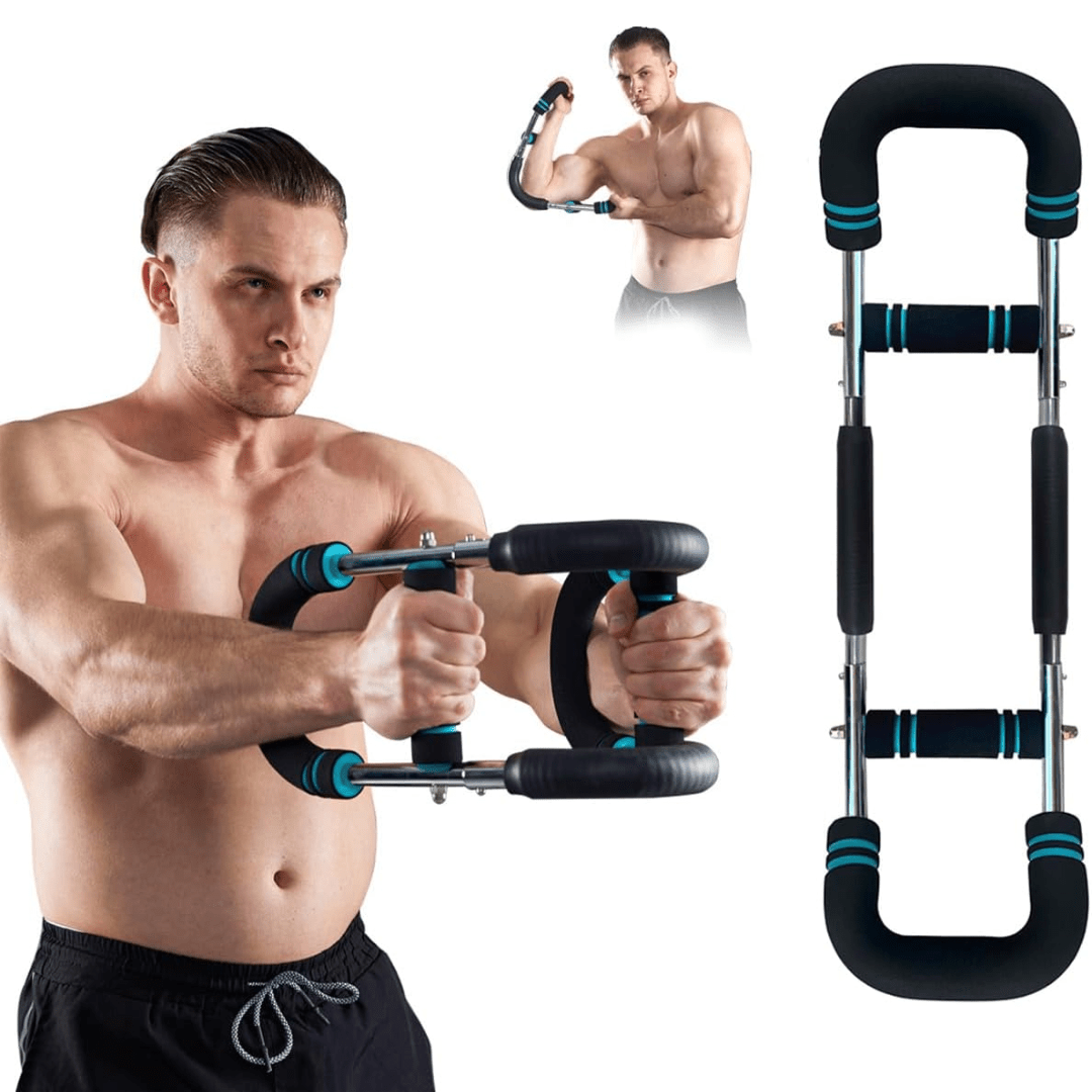 Verstellbare Trainingsstange für Männer und Frauen - Fitnessgerät für gezieltes Muskeltraining Zuhause 4