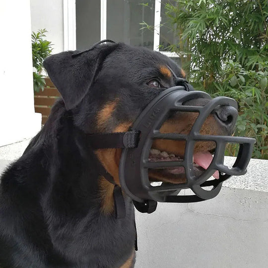 Verstellbarer Hundemaulkorb aus Silikon 0