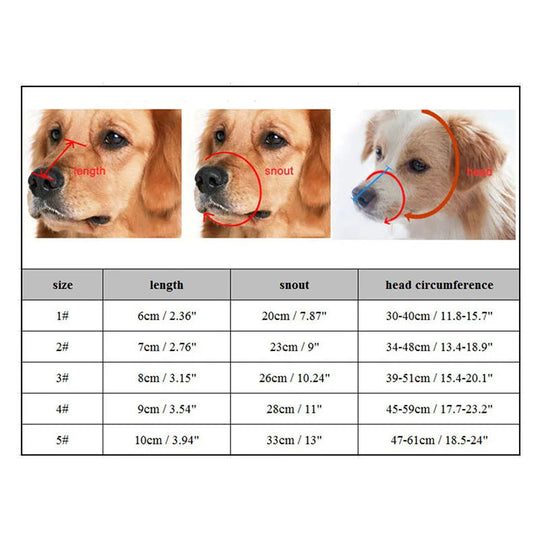 Verstellbarer Hundemaulkorb aus Silikon 4