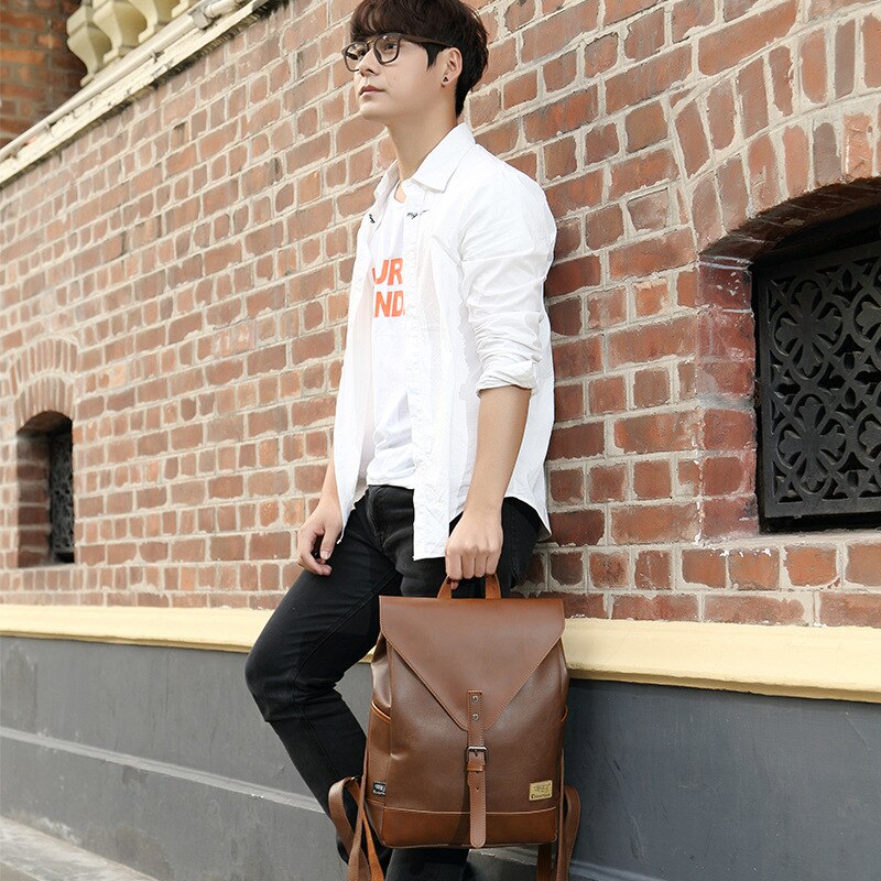 Vintage Kunstleder-Rucksack