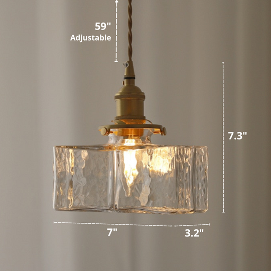 Vintage Hängelampe Pendelleuchte im Glasdesign für Esszimmer und Wohnräume 10