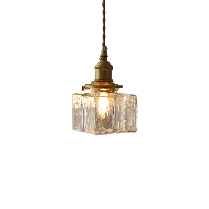 Vintage Hängelampe Pendelleuchte im Glasdesign für Esszimmer und Wohnräume 2