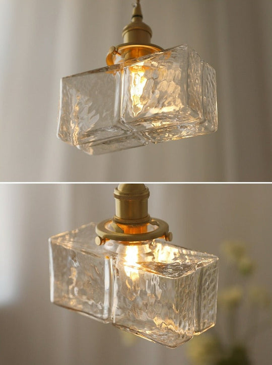 Vintage Hängelampe Pendelleuchte im Glasdesign für Esszimmer und Wohnräume 4