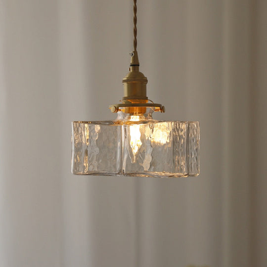 Vintage Hängelampe Pendelleuchte im Glasdesign für Esszimmer und Wohnräume 5