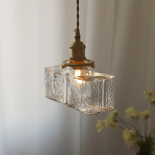 Vintage Hängelampe Pendelleuchte im Glasdesign für Esszimmer und Wohnräume 6