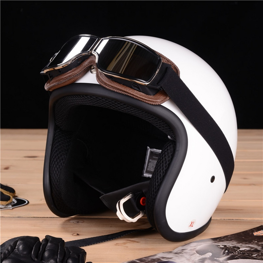 Vintage Motorradbrille im Retro-Stil 3