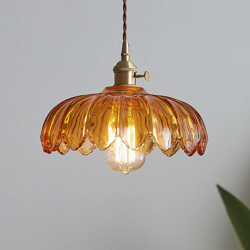Vintage Pendelleuchte mit Blumenmuster für stilvolle Innenräume 3
