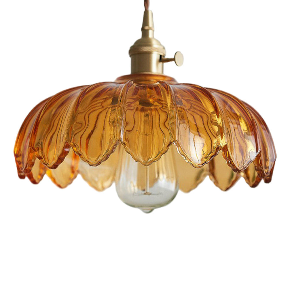 Vintage Pendelleuchte mit Blumenmuster für stilvolle Innenräume 5