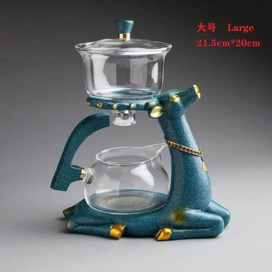 Vintage Teekanne Für Stilvolle Teeliebhaber Mit Klarem Glas 2