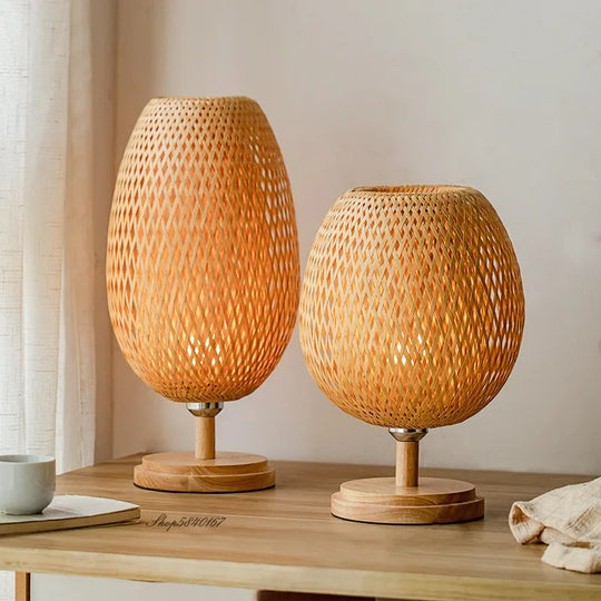 Vintage Tischlampe für Wohnzimmer und Schlafzimmer - Rustikale Tischleuchte mit natürlichem Charme 2
