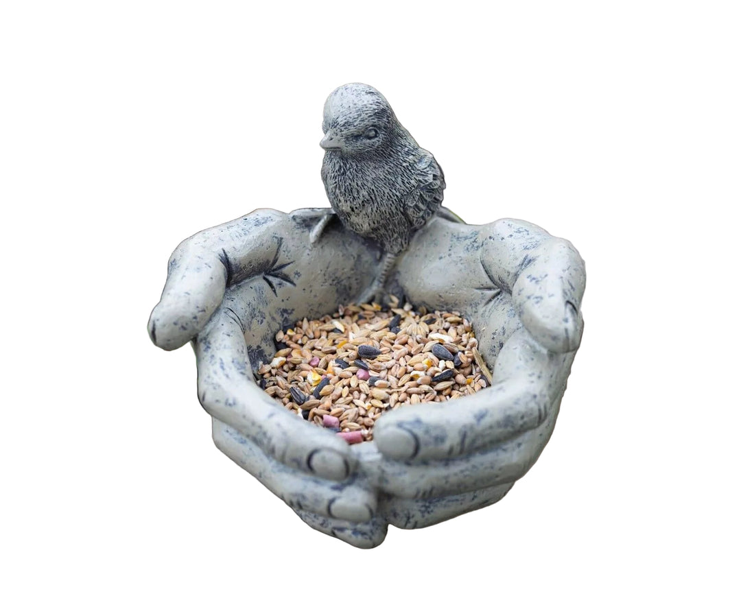 Vogelfutterhaus Handform für den Garten 0