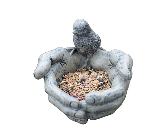 Vogelfutterhaus Handform für den Garten 0
