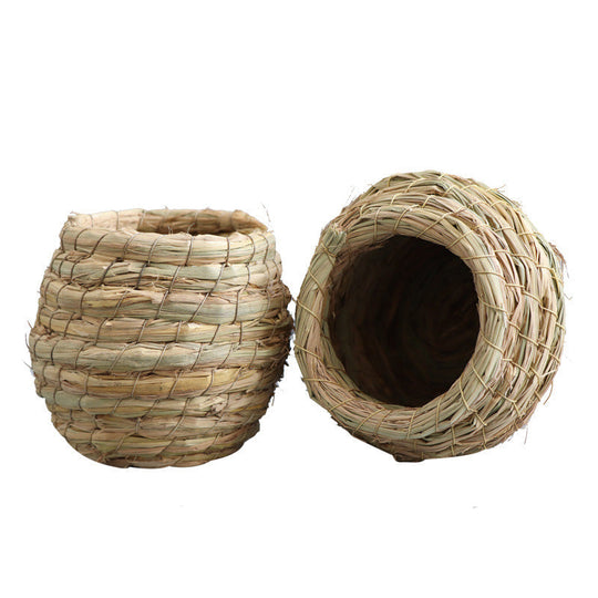 Vogelnest aus Naturstroh für Kleintiere 2