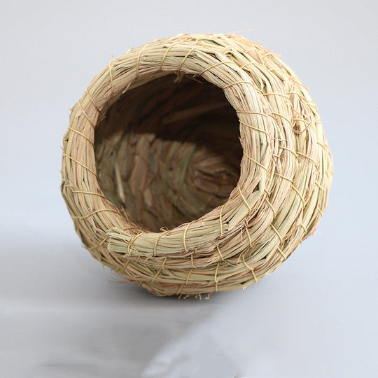 Vogelnest aus Naturstroh für Kleintiere 4