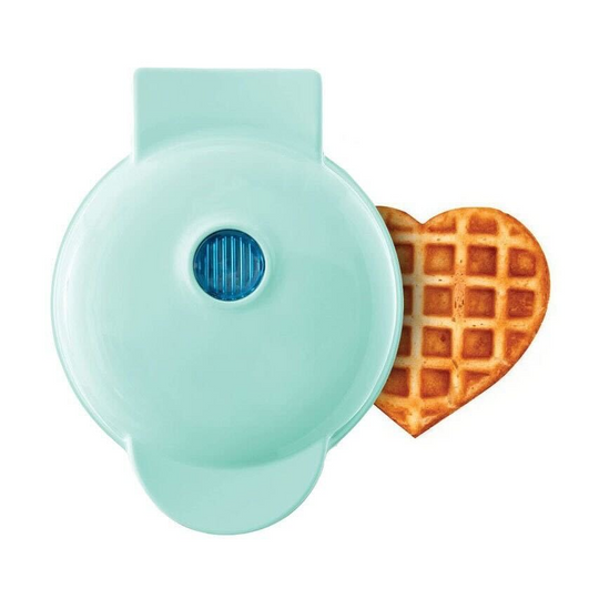 Waffeleisen Mini Presse für Waffeln und Grillgerichte, Kompakt und Tragbar, Abnehmbare Platten 0
