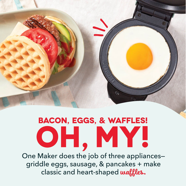 Waffeleisen Mini Presse für Waffeln und Grillgerichte, Kompakt und Tragbar, Abnehmbare Platten 5
