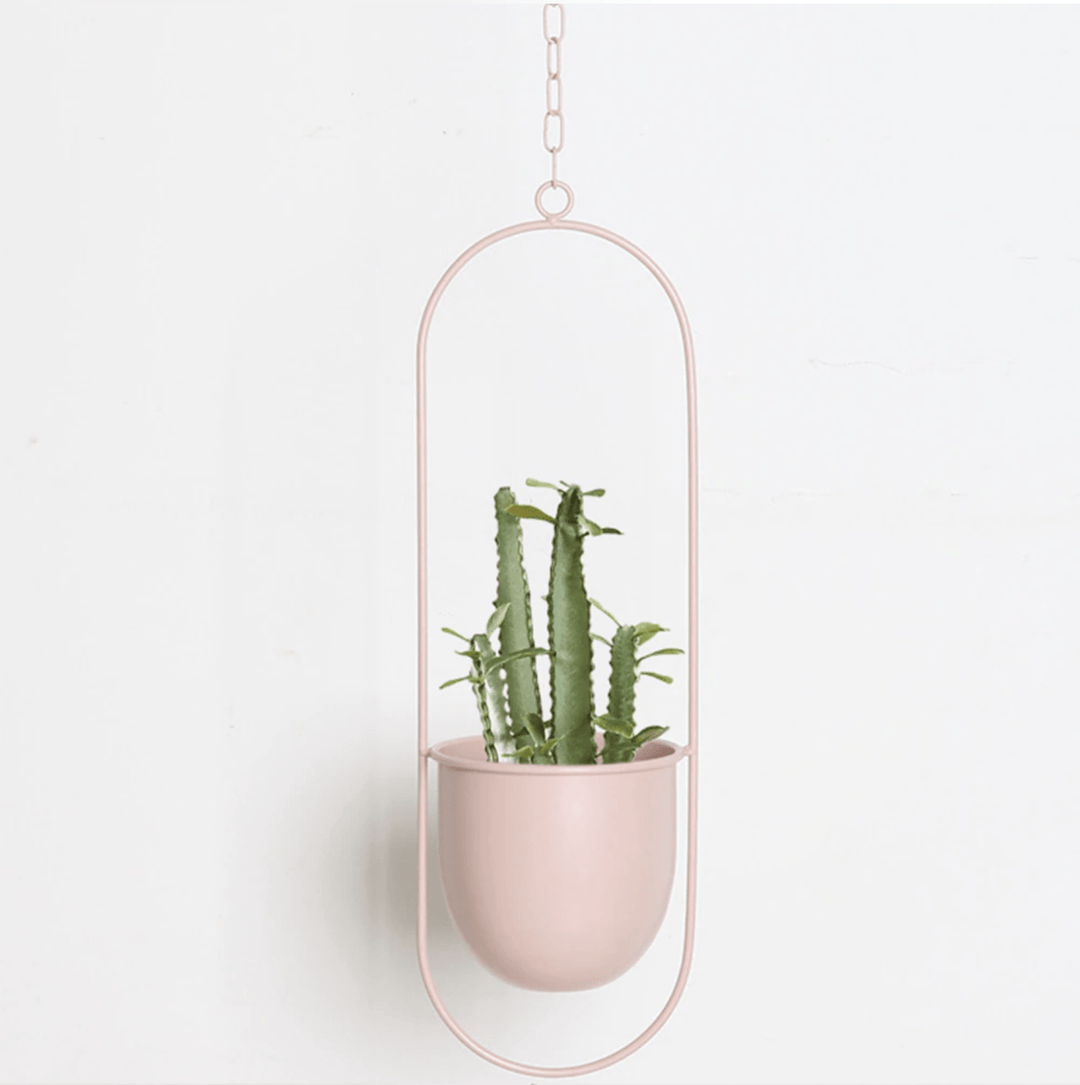 Wand-Pflanzenhalter Minimalistisch mit Verstellbarer Kette 7