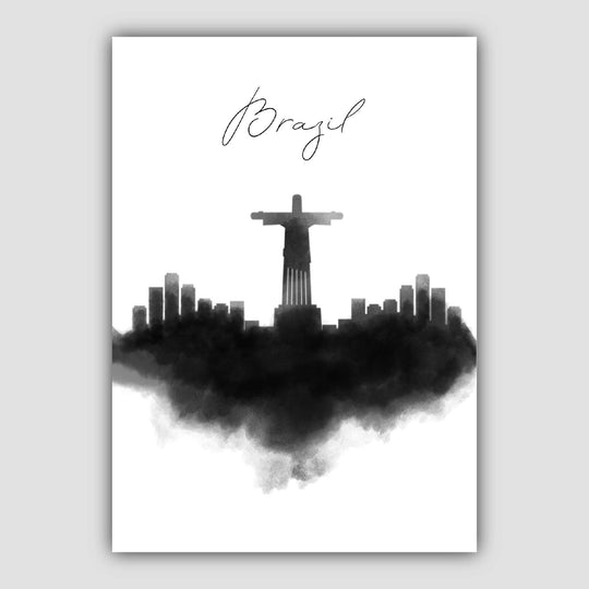 Wandbild Brasilien Skyline Druck 0